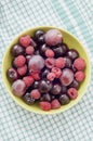 Straberries and cherry Royalty Free Stock Photo