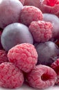 Straberries and grapes Royalty Free Stock Photo