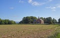 Stracathro Parish Church in the Mearns valley close to an Old Roman Camp amongst arable farmland .