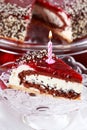 Stracciatella birthday cake Royalty Free Stock Photo