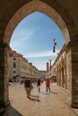 Stradun and Bell tower. Dubrovnik. Croatia Royalty Free Stock Photo