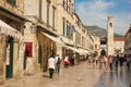 Stradun and Clock tower. Dubrovnik. Croatia