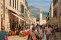 Stradun and Clock tower. Dubrovnik. Croatia