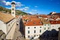 Stradun Street and Franciscan Monastery, Dubrovnik Royalty Free Stock Photo