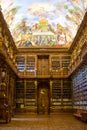 The Strahov Library in Prague. Royalty Free Stock Photo