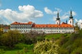 Strahov Monastery main building view. Prague, Czech Republic Royalty Free Stock Photo
