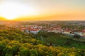 Strahov Monastery at sunset, Prague, Czech Republic Royalty Free Stock Photo