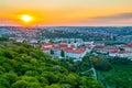 Strahov Monastery at sunset, Prague, Czech Republic Royalty Free Stock Photo