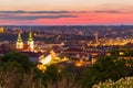 Strahov Monastery at sunset, Prague, Czech Republic Royalty Free Stock Photo