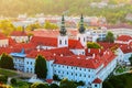 Strahov monastery at sunset, Prague, Czech Republic Royalty Free Stock Photo