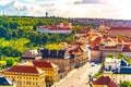 Strahov Monastery view from Saint Vitus Cathedral Tower, Hradcany, Prague, Czech Republic Royalty Free Stock Photo