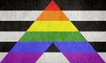 Straight Ally Flag banner background