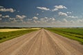 A Straight Dirt Road into the Plains Royalty Free Stock Photo
