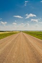 A Straight Dirt Road into the Plains Royalty Free Stock Photo