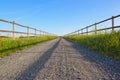 Straight dirt road Royalty Free Stock Photo