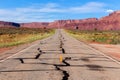 Straight dirty road on Castle Valley, Moab Royalty Free Stock Photo