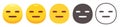 Straight expressionless emoji