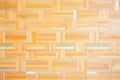 straight-line arrangement of bamboo parquet Royalty Free Stock Photo