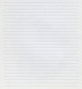 Straight line clean white note paper Royalty Free Stock Photo