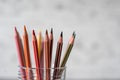 Colored pencils in Glass Royalty Free Stock Photo