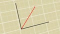 Straight-line graph concept animation high resolution. Royalty Free Stock Photo