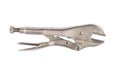 Locking pliers isolated on a white background