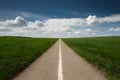 Straight path signifies new years journey towards exciting destinations Royalty Free Stock Photo