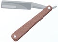 Straight razor icon. Shaver tool with dangerous blade. Manual shaving razor, personal hygiene item