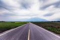 A straight road leading into the distance Royalty Free Stock Photo