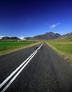 Straight road to the glacier