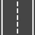 Straight road with white markings vector illustration. Highway Royalty Free Stock Photo