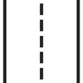 Straight road with white markings vector illustration. Highway r Royalty Free Stock Photo