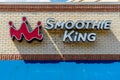 Straight On Shot of Smoothie King\'s Facade Brand Signage