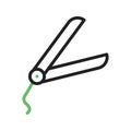 Straightener icon vector image.