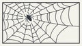 Simple Spider Web Illustration, Delicate Nature Graphic, vector design Generative AI Royalty Free Stock Photo