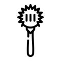 strainer bartender line icon vector illustration