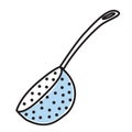 Strainer flat illustration on white