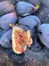 Bowl Fresh Black Mission Figs