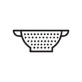 Strainer icon isolated on white background Royalty Free Stock Photo