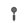 Strainer spoon vector icon