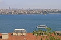 Strait Bosphorus and asian part of Istanbul Royalty Free Stock Photo