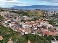 Strait of Messina seen from a small internal village in Sicily: Tipoldo