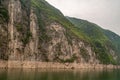 Straith down cliffs in Wu Gorge, Wushan, China Royalty Free Stock Photo