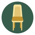 Straith kitchen chair, icon Royalty Free Stock Photo