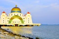 Straits Mosque, Melaka Royalty Free Stock Photo