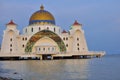 Straits Mosque, Melaka Royalty Free Stock Photo