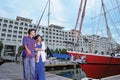 STREET QUAY MARINA BAY - PENANG ISLAND Royalty Free Stock Photo