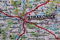 Strakonice, Czechia, on a road m Royalty Free Stock Photo