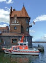 Pilot house and life boat