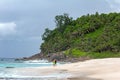 Dream beach in the Seychelles. Royalty Free Stock Photo